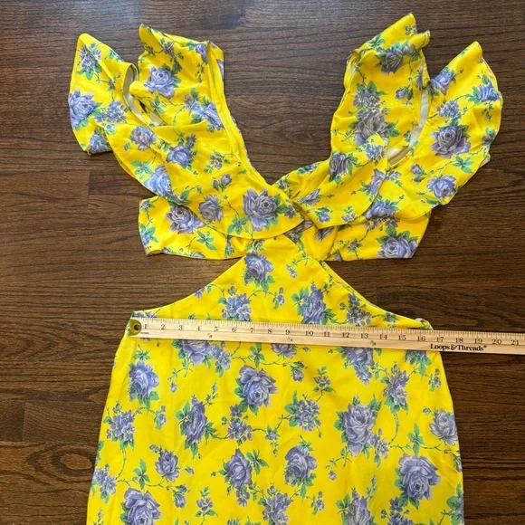 Floral Yellow Dress - Picture 8 of 12